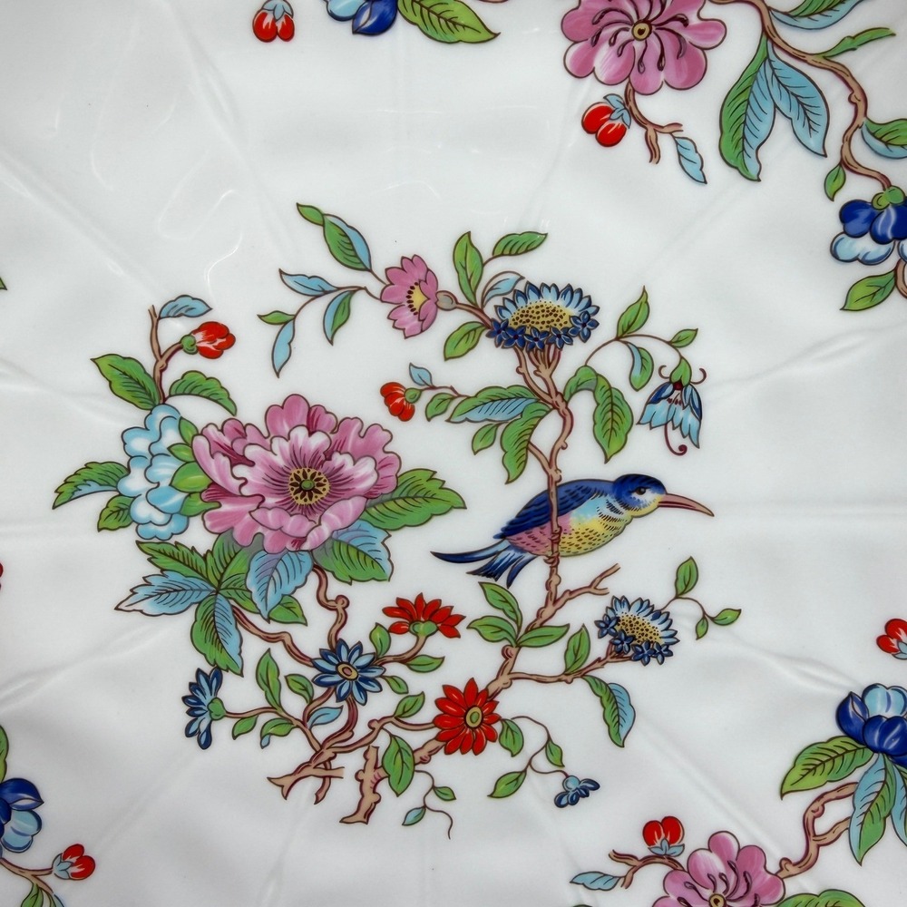 Aynsley Pembroke Fine Bone China Plate 8 Inch Bird Floral Gold Gilded Scalloped - Picture 7 of 12